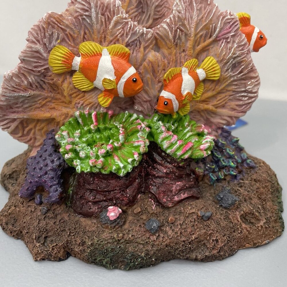 Clownfish Coral Reef Aquarium Decor Aqua Culture Medium